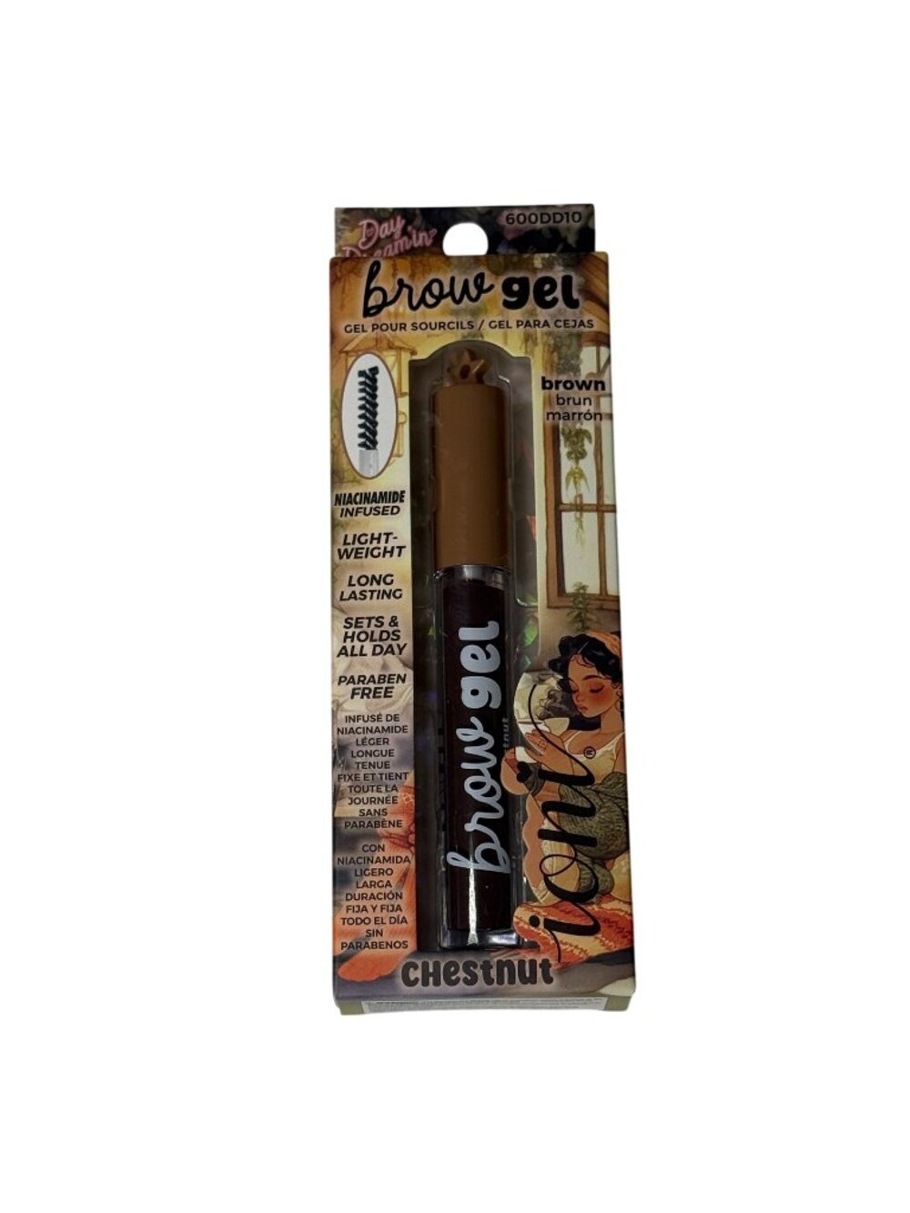 Ioni Brow Gel Chestnut Brown Long Lasting Tinted Eyebrow Gel New
